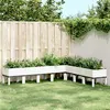 Image de vidaXL Plantenbak met poten 200x160x42 cm polypropeen wit367914