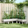 Image de vidaXL Plantenbak met latwerk 160x120x142,5 cm polypropeen wit367969