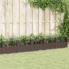 Image de vidaXL Jardinière avec piquets marron 363,5x43,5x43,5 cm PP368026