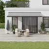 Image de vidaXL Luifel uittrekbaar 5x3 m stof en aluminium antraciet en wit3216132