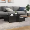 Image de vidaXL Tables basses 2 pcs noir brillant bois d'ingénierie 3216156