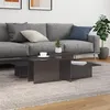Image de vidaXL Tables basses 2 pcs gris brillant bois d'ingénierie 3216157