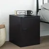 Image de vidaXL Table de chevet noir 34,5x39x44 cm acier841607