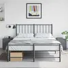 Image de vidaXL Tables de chevet 2 pcs anthracite 34,5x39x44 cm acier, table de chevet, meuble de chambre, table de nuit, armoire, 841624
