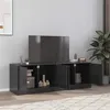 Image de vidaXL Meubles TV 2 pcs noir 67x39x44 cm acier, banc TV, meuble télé, meuble multimédia, buffet TV, meuble hifi, centre de 841632
