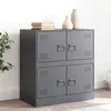 Image de vidaXL Buffet anthracite 67x39x73 cm acier, armoire, armoire latérale, armoire de rangement, armoires, placard, buffet haut, 841651