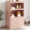 Image de vidaXL Buffet rose 67x39x107 cm acier, armoire, armoire latérale, armoire de rangement, armoires, placard, buffet haut, 841668