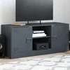 Image de vidaXL Meuble TV anthracite 99x39x44 cm acier, banc TV, meuble télé, meuble multimédia, buffet TV, meuble hifi, centre de 841687