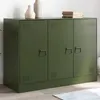 Image de vidaXL Buffet vert olive 99x39x73 cm acier, armoire, armoire latérale, armoire de rangement, armoires, placard, buffet haut, 841725