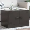 Image de vidaXL Table basse noir 67x50x44 cm acier, table d'appoint, table de salon, table à thé, bout de canapé, table latérale, 841727