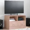 Image de vidaXL Meuble TV rose 67x39x44 cm acier 841741