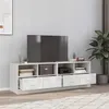 Image de vidaXL Meubles TV 2 pcs blanc 67x39x44 cm acier 841750