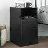 Image de vidaXL Table de chevet noir 34,5x39x62 cm acier 841763