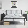 Image de vidaXL Tables de chevet 2 pcs noir 34,5x39x62 cm acier, armoire, meubles de chambre à coucher, support de téléphone, armoire 841776
