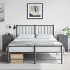Image de vidaXL Tables de chevet 2 pcs anthracite 34,5x39x62 cm acier, armoire, meubles de chambre à coucher, support de téléphone, 841780