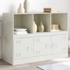 Image de Buffet blanc 99x39x73 cm acier