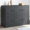 Image de Buffet anthracite 99x39x73 cm acier