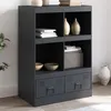 Image de vidaXL Buffet haut anthracite 67x39x95 cm acier, armoire, armoire de rangement, buffet haut, armoire latérale, armoire 841801