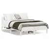 Image de Cadre de lit sans matelas blanc 140x190 cm bois de pin massif