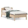 Image de vidaXL Cadre de lit avec tête de lit 75x190 cm bois de pin massif 842626
