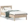 Image de vidaXL Cadre de lit avec tête de lit 75x190 cm bois de pin massif 842678