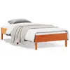 Image de vidaXL Cadre de Lit, Sommier à Lattes sur Pieds, Lit Simple d'Intérieur, Lit Adulte, Meuble de Chambre à Coucher, Moderne, 842709
