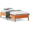 Image de vidaXL Bedframe zonder matras massief grenenhout wasbruin 75x190 cm842733