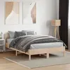 Image de vidaXL Cadre de Lit avec Tête de Lit, Lit Double avec Sommier à Lattes, Lit Adulte, Meuble de Chambre, Moderne, 135x190 cm 842770