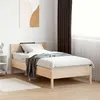 Image de vidaXL Cadre de Lit avec Tête de Lit, Lit Simple avec Sommier à Lattes, Lit Adulte, Meuble de Chambre, Moderne, 75x190 cm 842782