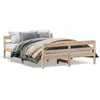 Image de vidaXL Cadre de lit avec tête de lit 120x200 cm bois de pin massif 842790