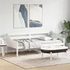 Image de vidaXL Lit de Jour, Canapé-lit, Lit d'Invité, Meuble de Salon Chambre à Coucher Salle de Séjour, Moderne, Blanc 80x200 cm 842827