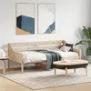 Image de vidaXL Lit de Jour, Canapé-lit, Lit d'Invité, Meuble de Salon Chambre à Coucher Salle de Séjour, Moderne, 90x190 cm Bois de 842838