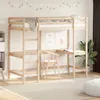 Image de Lit superposé sans matelas 90x190 cm bois massif de pin