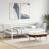 Image de vidaXL Lit de Jour, Canapé-lit, Lit d'Invité, Meuble de Salon Chambre à Coucher Salle de Séjour, Moderne, Blanc 80x200 cm 842867