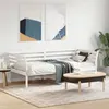Image de vidaXL Lit de Jour, Canapé-lit, Lit d'Invité, Meuble de Salon Chambre à Coucher Salle de Séjour, Moderne, Blanc 75x190 cm 842883