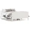 Image de vidaXL Cadre de lit avec tête de lit blanc 120x200 cm bois pin massif 3216177