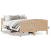 Image de vidaXL Cadre de lit avec tête de lit 140x190 cm bois de pin massif 3216179