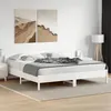 Image de vidaXL Cadre de Lit et Tête de Lit, Lit Double avec Sommier à Lattes, Lit Adulte, Meuble de Chambre à Coucher, Blanc 180x200 3216192