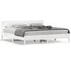 Image de vidaXL Bedframe zonder matras massief grenenhout wit 200x200 cm3216201