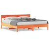 Image de vidaXL Bedframe zonder matras massief grenenhout wasbruin 200x200 cm3216202