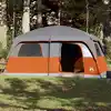 Image de Vidaxl Tente Familiale, 10 Personnes, Gris-Orange, Imperméable