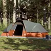 Image de Tente familiale à dôme 9 personnes gris et orange imperméable