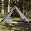 Image de Tente familiale tipi 8 personnes gris et orange imperméable