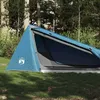 Image de Tente de camping - VIDAXL - Tunnel 1 personne - Imperméable - 220x120x100 cm - Bleu