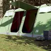 Image de Tente familiale tunnel 10 personnes vert imperméable