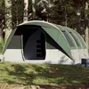 Image de Tente de camping tunnel 7 personnes vert imperméable