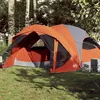 Image de Tente de cabine familiale 6 personnes gris orange imperméable