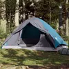 Image de Tente de camping à dôme 2 personnes bleu imperméable