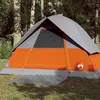 Image de Tente de camping à dôme 3 personnes orange imperméable