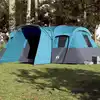 Image de Vidaxl Tente Familiale, Tunnel, 16 Personnes, Bleu, Imperméable